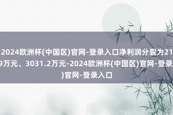 2024欧洲杯(中国区)官网-登录入口净利润分裂为2154.9万元、3031.2万元-2024欧洲杯(中国区)官网-登录入口